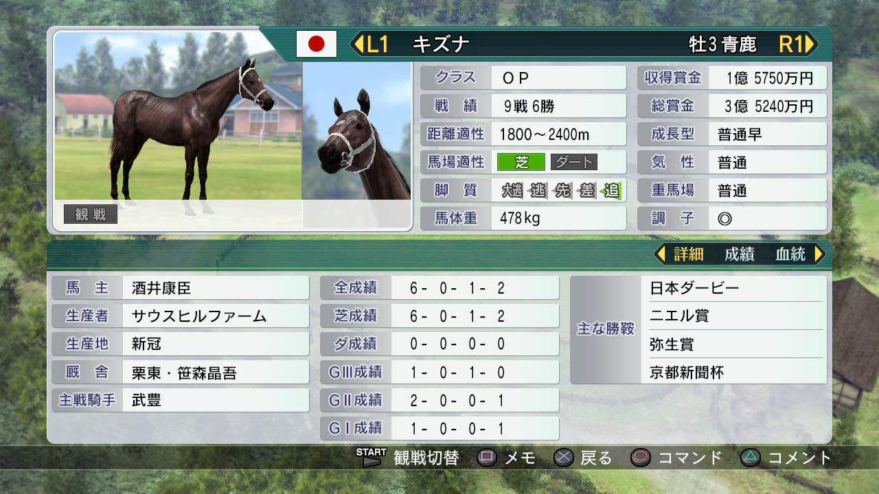 《胜利赛马8》日版PS3版 游戏截图 2